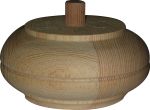 Holzfuß antik, Möbelfuß antik, Fichte, Ø 150mm, Möbelfuss Holz